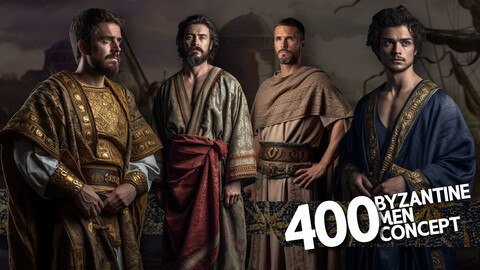 400 Byzantine Man Concept _ VOL 1 _ Character Reference