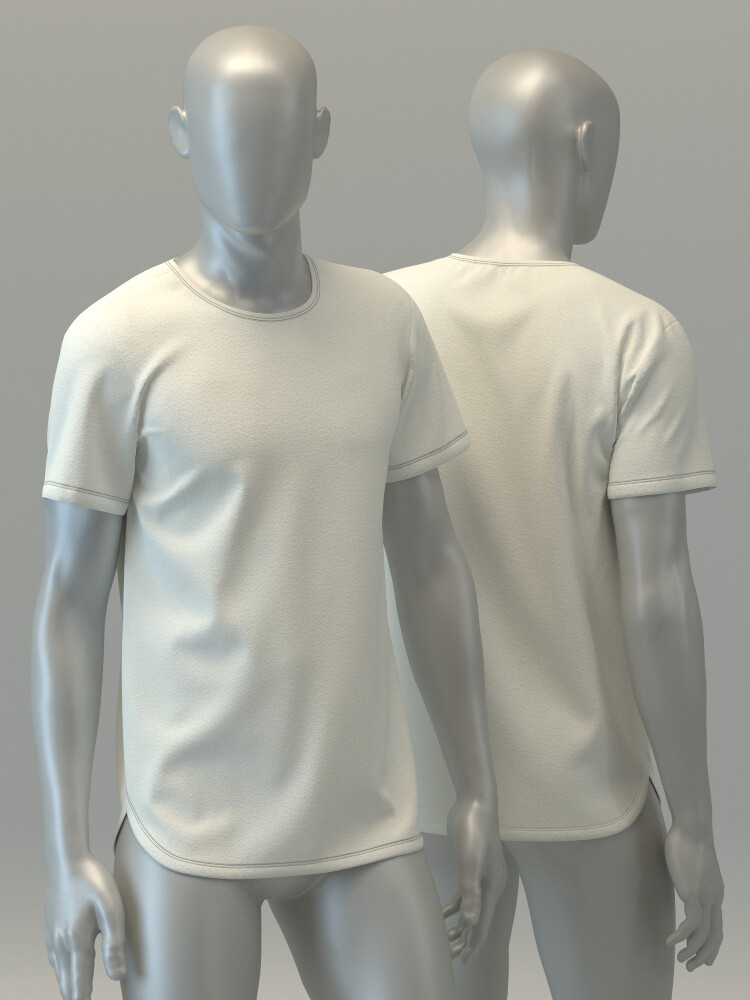 ArtStation - Long Lined T-shirt | Resources