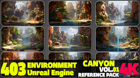 403 4K Canyon Environment Reference Pack Vol.01