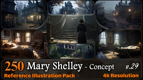250 Mary Shelley Concept Reference Pack | 4K | v.29