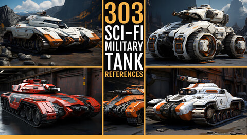 303 Sci-Fi Military Tank