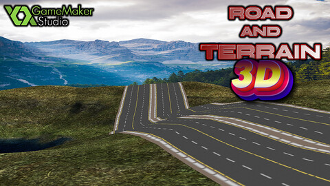 Road And Terrain 3D, GM  (Game Maker Studio 1.4 Version)