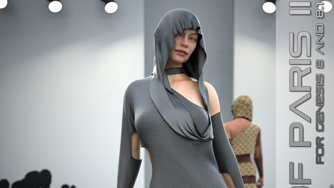 Out of Paris II Outfit for Genesis 8 and 8.1