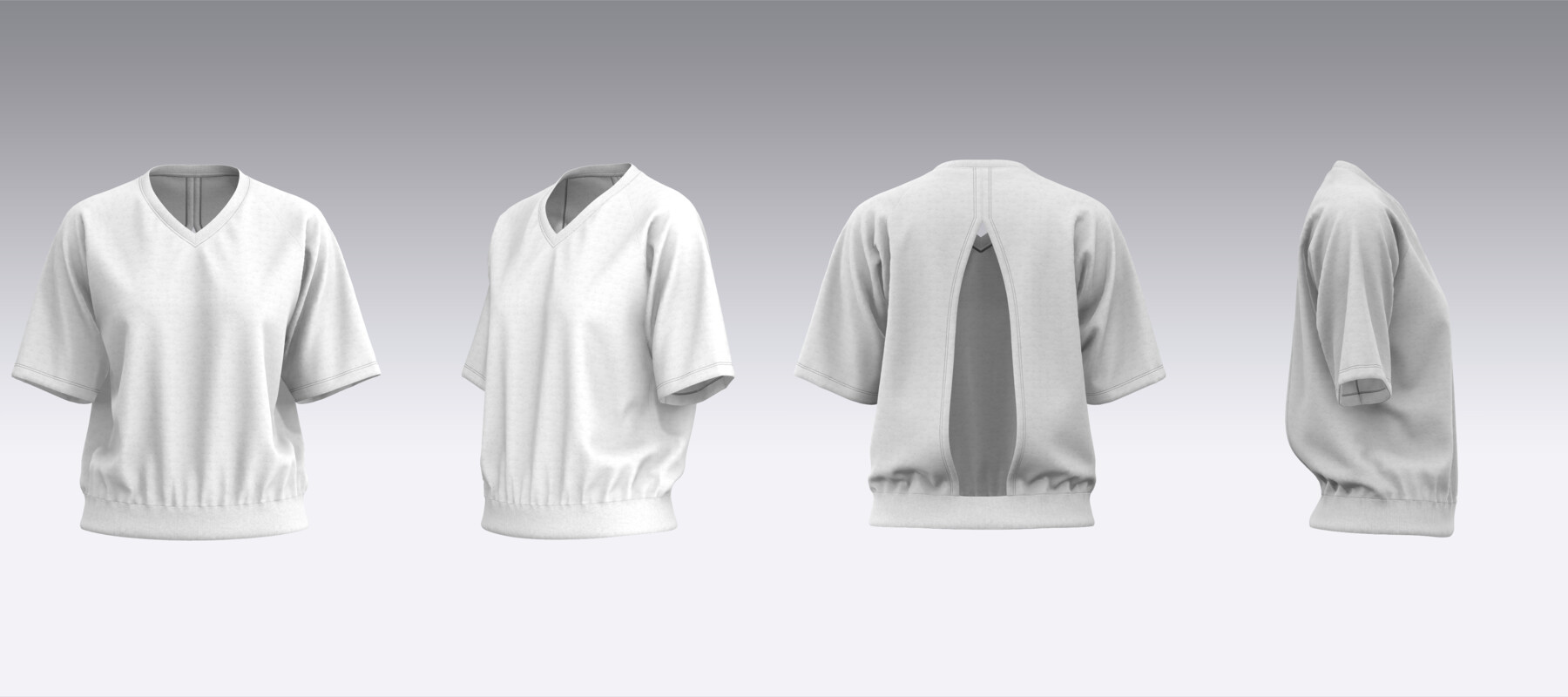 ArtStation - T-shirt with open back detail | Resources