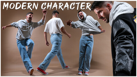 A Modern Character- Photo Reference Pack For Artists 381 JPEGs