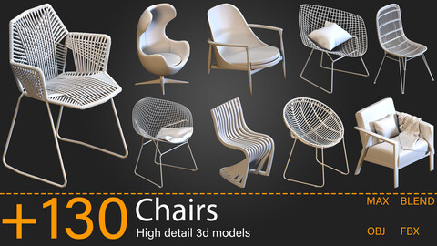 +130 - Chairs - Kitbash-vol.02