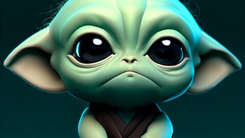 Baby Yoda 3d