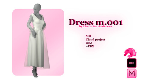 Dress m.001. Genesis 8 female.