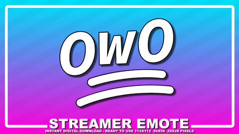 Furry Streamer Emote: OwO 100% Percent