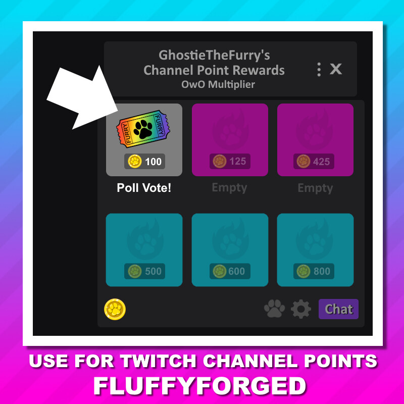 ArtStation - Furry Streamer Emote: Rainbow Paw Ticket | Artworks