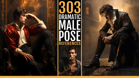 303 Dramatic Male Pose