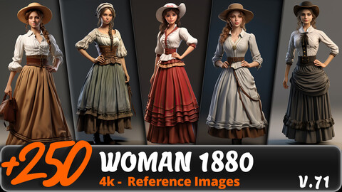 WOMAN 1880 VOL. 71/ 4K/ Reference Image