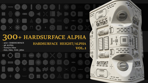 300+ Hardsurface Alpha vol1