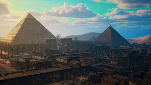 Ancient Egypt City Assets Pack