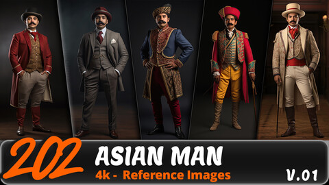 ASIAN MAN VOL. 01/ 4K/ Reference Image