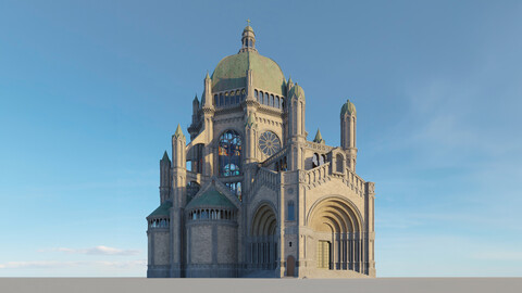 3D Model of Royal Sainte Marie Church in Brussel Belgium