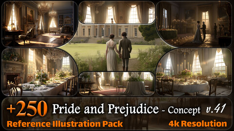250 Pride and Prejudice Concept Reference Pack | 4K | v.41