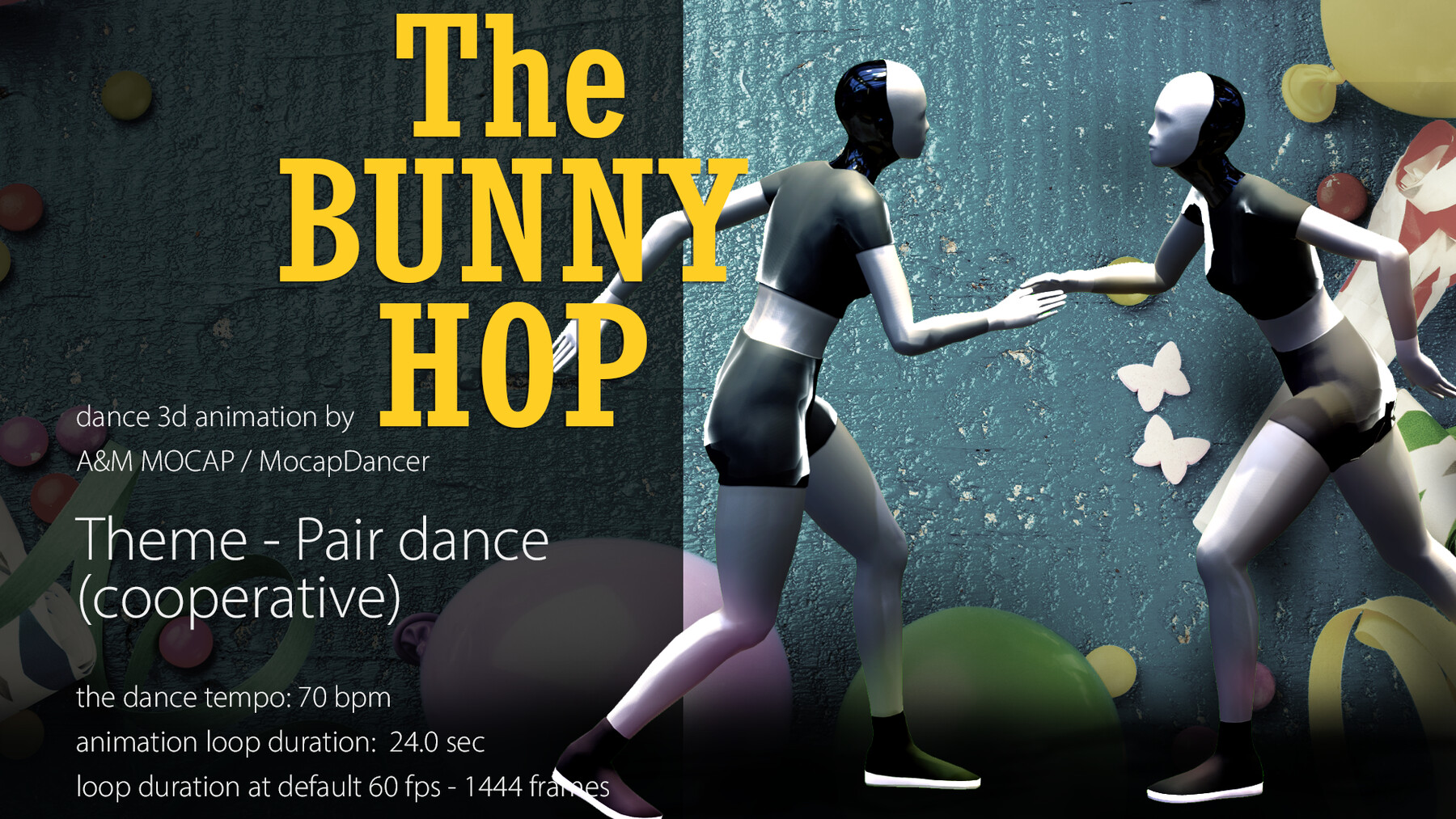 ArtStation - A&M: Bunny Hop - Pair Dance Animation (70bpm) | Game Assets