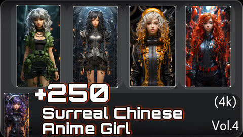 +250 Surreal Chinese Anime Concept (4k)