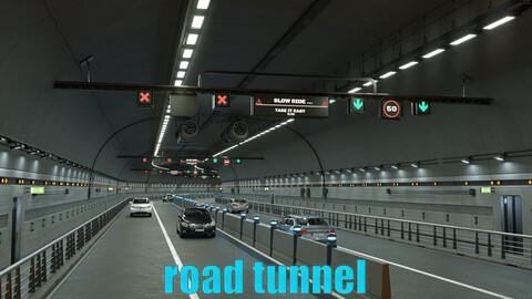 road tunnel 3D model