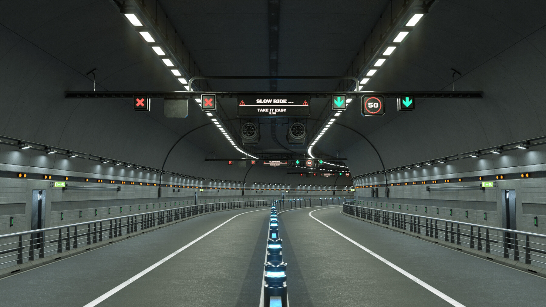 ArtStation - road tunnel 3D model | Resources