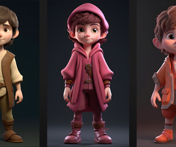 ArtStation - +320 Little Cute Hobbit Boy | 4K | Character Reference Pak ...