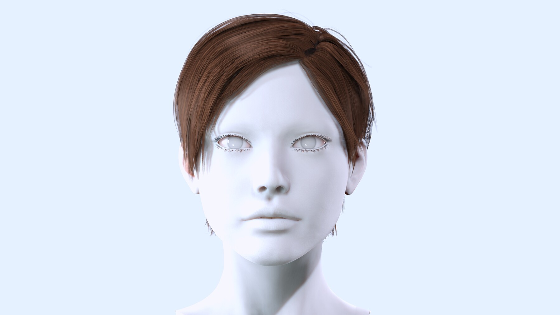 ArtStation - Realistic Short Hairstyle Female