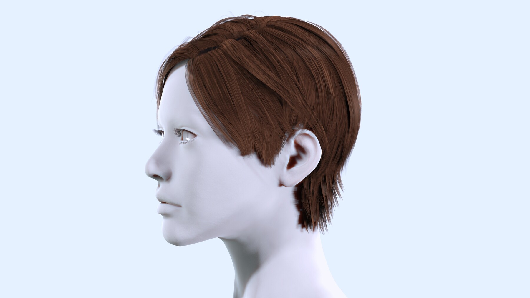 ArtStation - Realistic Short Hairstyle Female