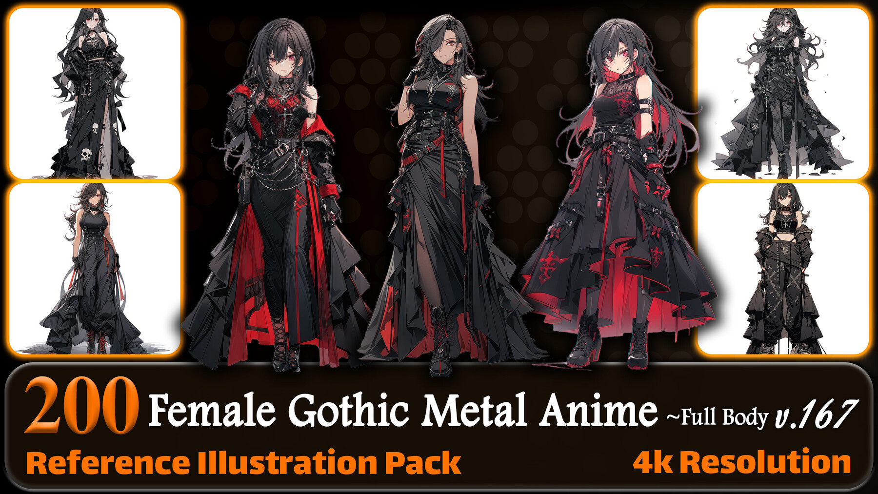 gothic dresses anime