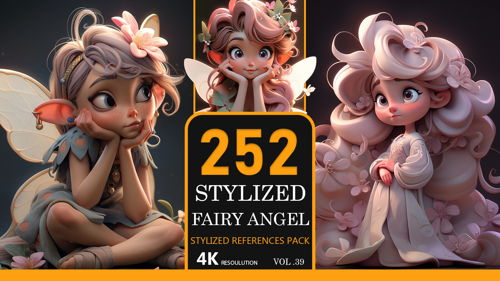 ArtStation - stylized fairy angel Vol.39-4K-Stylized References
