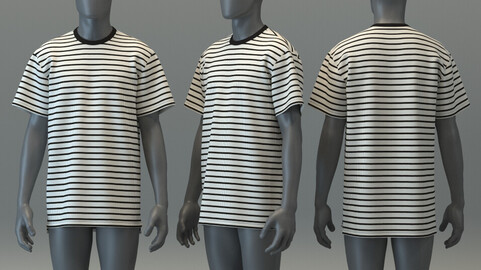 Striped Oversize Tee