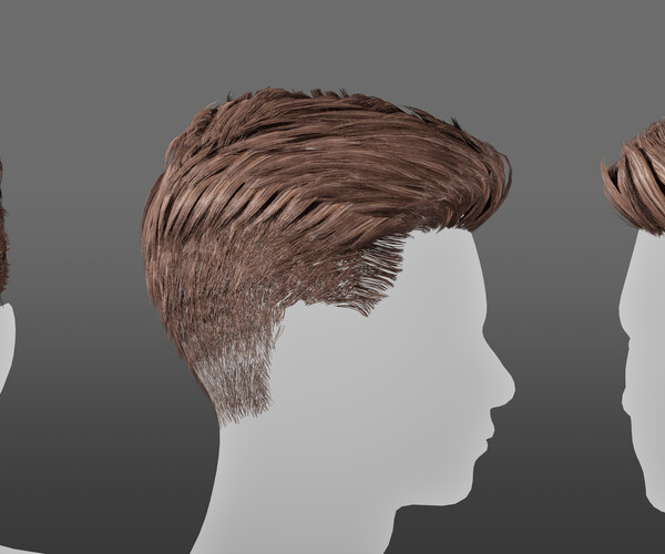 ArtStation - Generic male's hair 