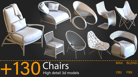 +130 - Chairs - Kitbash-vol.03