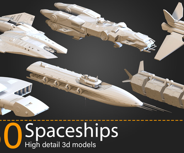 ArtStation - +60 - Spaceships- Kitbash-vol.01 | Resources