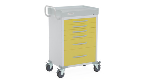 Detecto MS3C-550 Lite Mobile Medication Crash Cart 3D Model