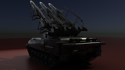 SA-6 Gainful 3D model is a faithful replica of the Soviet SA-6 Gainful surface-to-air missile system, a powerful and formidable air defense system. It is ideal for games, architecture, and films.