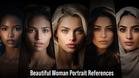 100 Beautiful Woman Portrait References