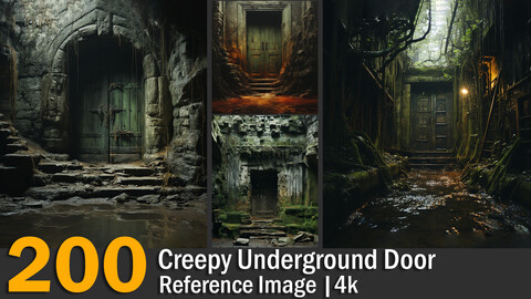 Creepy Underground Door | Reference Images | 4K