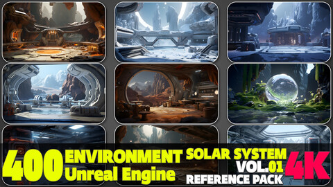 400 4K Solar System Environment Reference Pack Vol.01