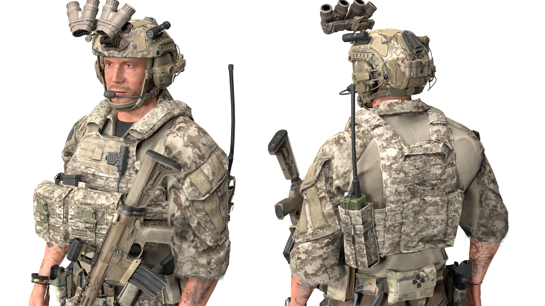 ArtStation - GAME READY RIGGED WESTERN SPECIAL OPERATIONS CHARACTER V3 ...