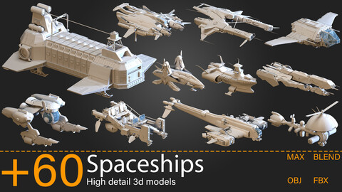 +60 - Spaceships- Kitbash-vol.02