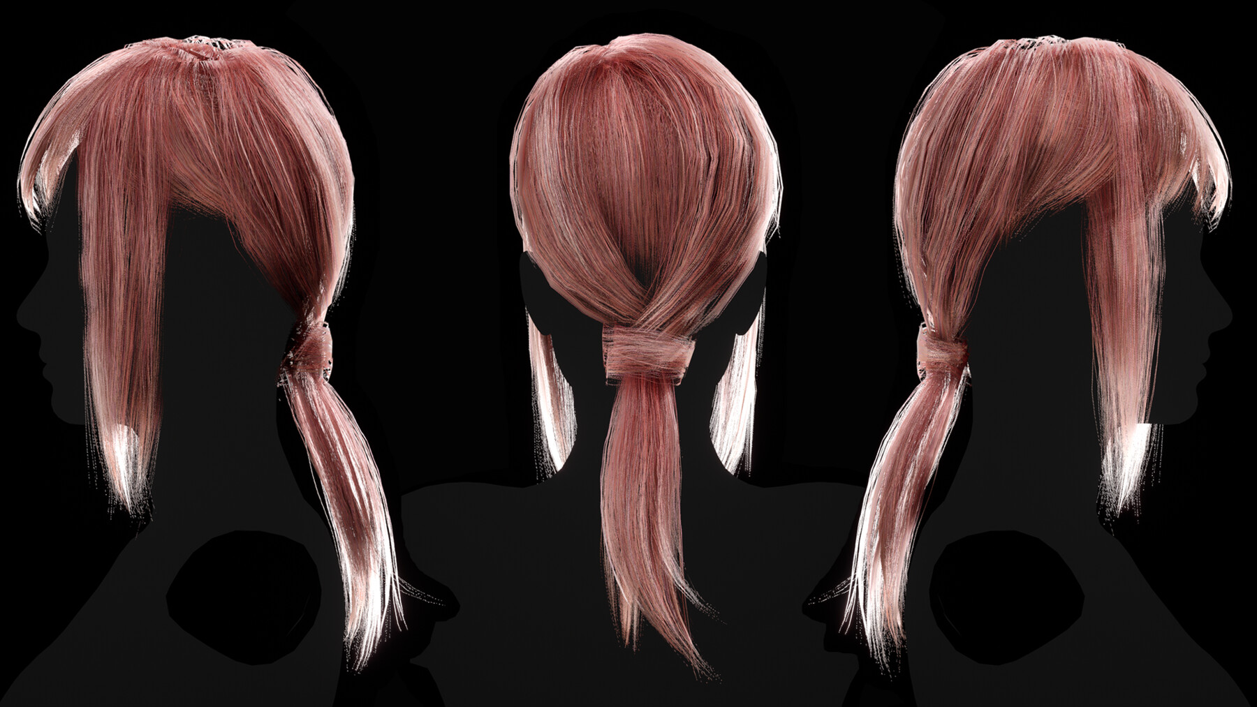 Long Flowy Pink Hair - Roblox