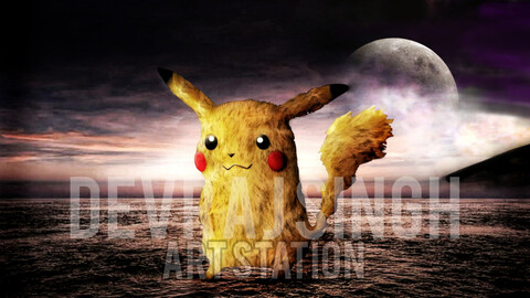 Pikachu Fantasy Art