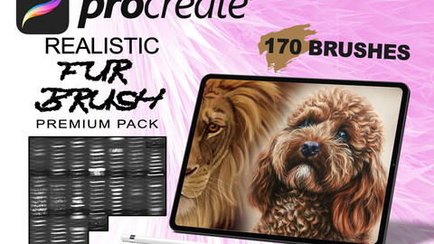 170 Premium Fur Brush for Procreate