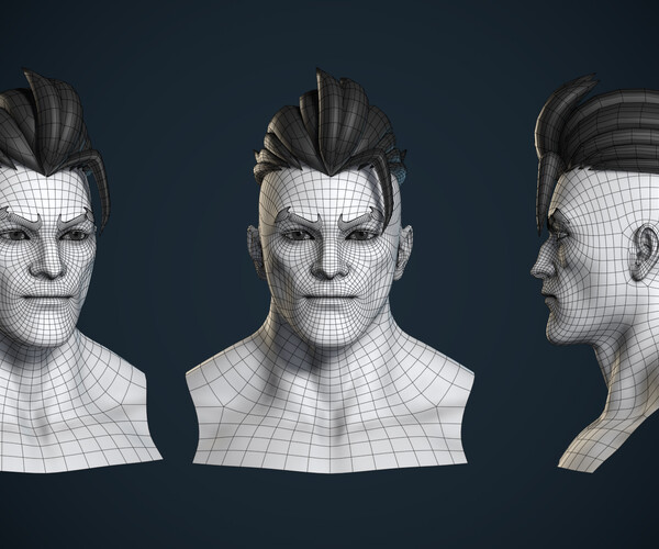 Artstation Stylized Male Basemesh Game Ready Rocky Resources