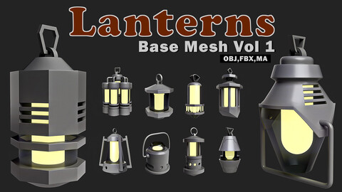 Lanterns Base Mesh Vol 1