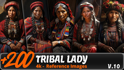 TRIBAL LADY VOL. 10/ 4K/ Reference Image