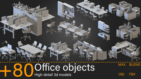 +80-Office objects - Kitbash-vol.02
