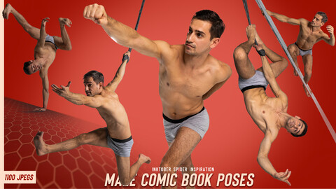 1100 Male Comic Book Poses