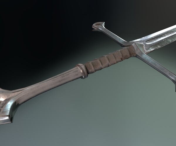 Artstation Anduril Sword Game Ready Game Assets